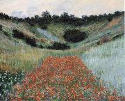 Poppy Field in a Hollow near Giverny, Claude Monet
